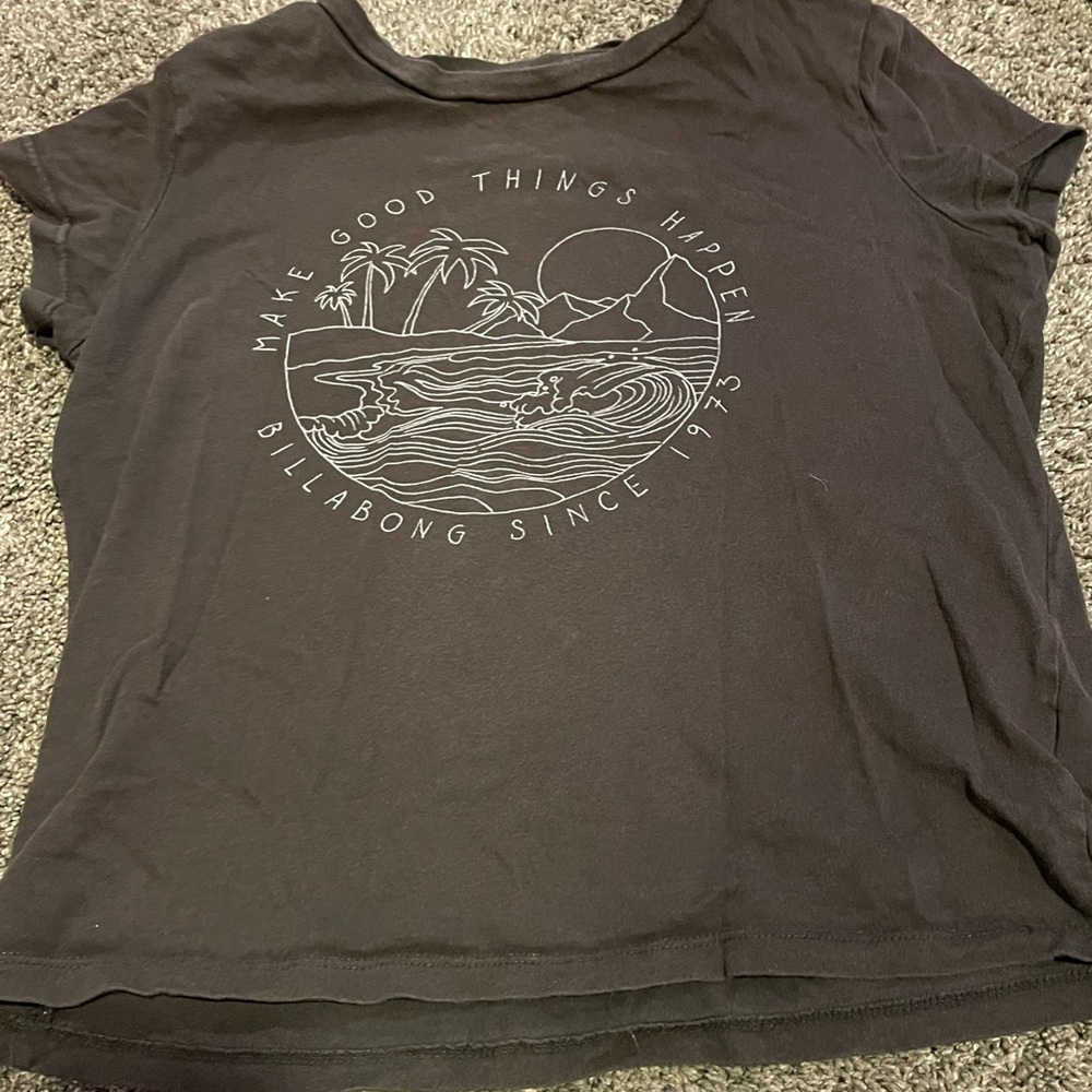 Gray billabong baby tee